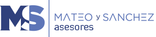 logotipo en azul de Mateo y Sanchez
